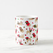 Kerstpugs White Koffiemok (Center)