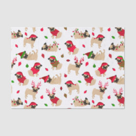 Kerstpugs White Tissuepapier