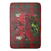 kerstpunsettia badmat (Voorkant Verticaal)