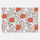 kerstpunsettia inpakpapier vel (Voorkant 2)