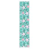 kerstpunsettia korte tafelloper (Voorkant)