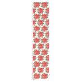 kerstpunsettia korte tafelloper (Voorkant)