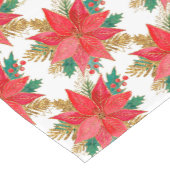 kerstpunsettia korte tafelloper (Hoek)