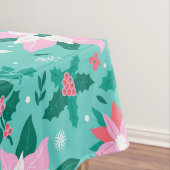 kerstpunsettia tafelkleed (Voorbeeld)