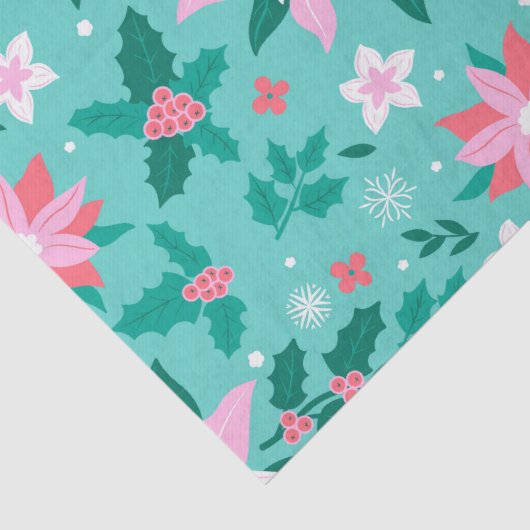 kerstpunsettia tissuepapier (Detail)