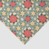 kerstpunsettia tissuepapier (Detail)