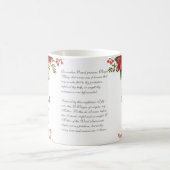 Kerstpunsettia Weddenschap Katholieke Bridesmaid Koffiemok (Center)