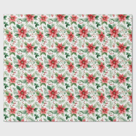 Kerstpunten Cadeaupapier (Vlak)