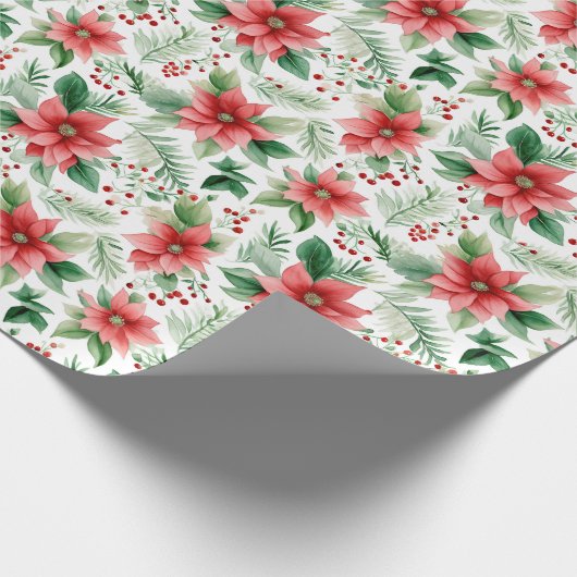 Kerstpunten Cadeaupapier (Hoek)