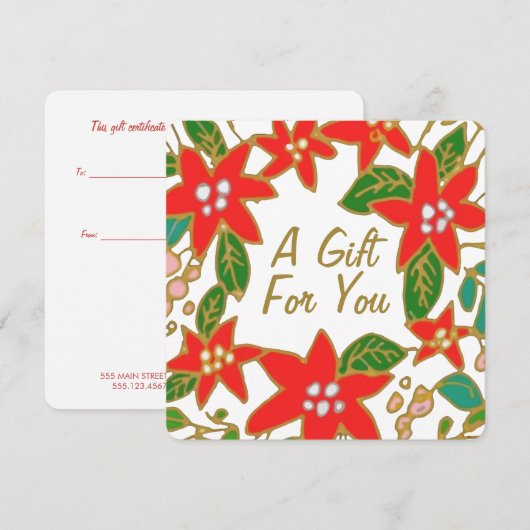 kerstpuntencadeau (Voorkant / Achterkant)