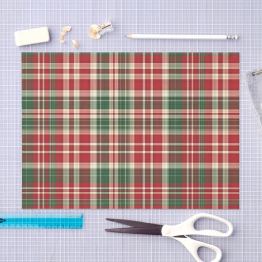 kerstpuntje 01-WEEFSELPAPIER Tissuepapier (Craft)