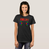 kerstpunts Funny Matching Premium T-shirt (Voorkant volledig)