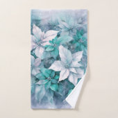 Kerstpuntsterren bad handdoek (Handdoek)