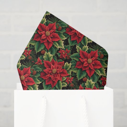 Kerstpuntsterren Tissuepapier (Cadeauzakje)