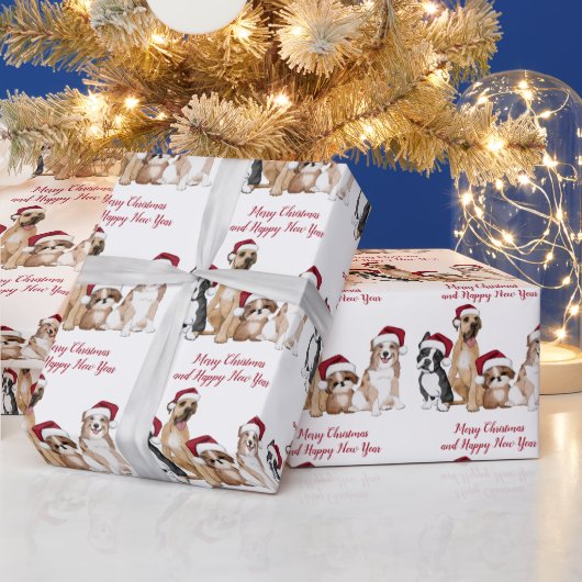 kerstPuppies Cadeaupapier (Feestdagen)