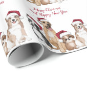 kerstPuppies Cadeaupapier (Rol Hoek)
