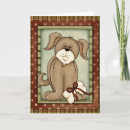 kerstPuppies Wenskaart Design 3 Feestdagen Kaart