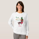 kerstpuppy-afbeelding t-shirt (Voorkant volledig)
