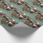 kerstpuppy cadeaupapier (Hoek)