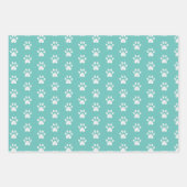 kerstpuppy dog, carolkat en poten inpakpapier vel (Voorkant 3)