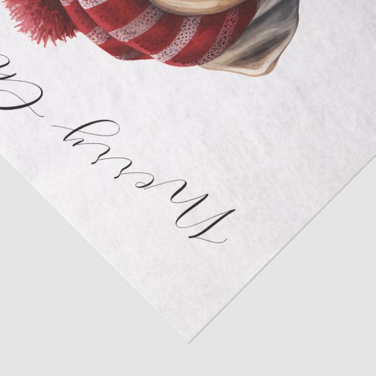 kerstpuppy Dog Tissuepapier (Detail)