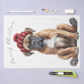 kerstpuppy Dog Tissuepapier (Craft)