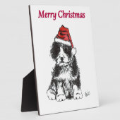 kerstpuppy fotoplaat (Zijkant)