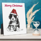 kerstpuppy fotoplaat (Zijkant)