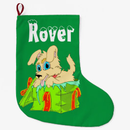 kerstpuppy grote kerstsok