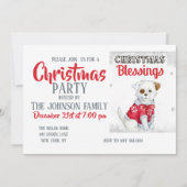 kerstpuppy kaart (Voorkant)