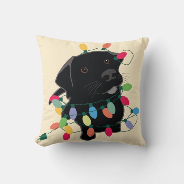 kerstpuppy kussen (Voorkant)