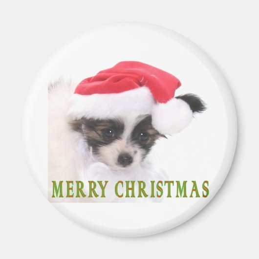 KERSTPUPPY MAGNEET (Voorkant)