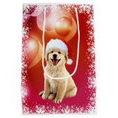 Kerstpuppy met gulden recever medium cadeauzakje (Achterkant)