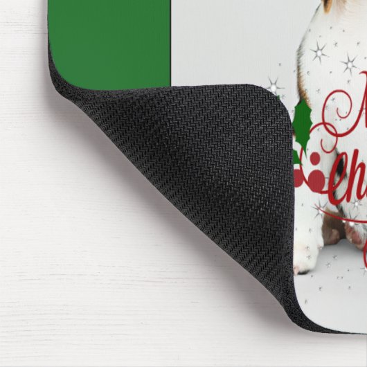 kerstpuppy muismat (Hoek)