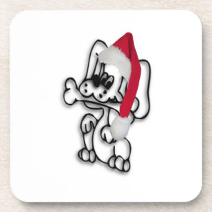 kerstpuppy onderzetter