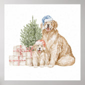 Kerstpuppy Poster (Voorkant)