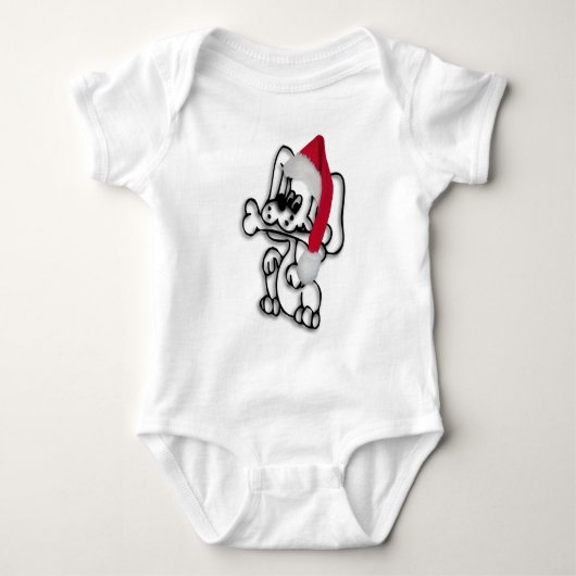 kerstpuppy romper (Voorkant)
