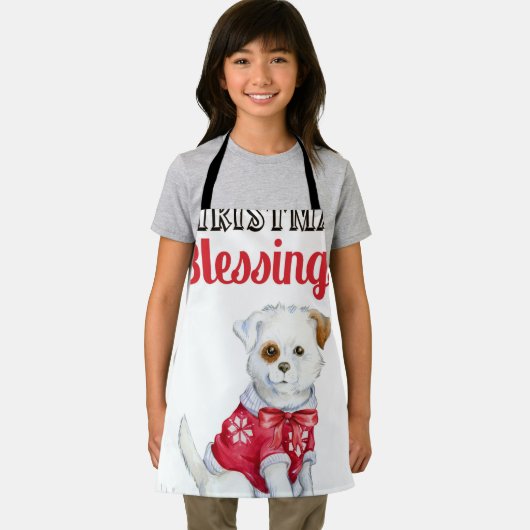 kerstpuppy schort (Insitu)