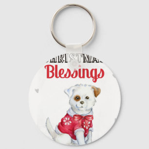 kerstpuppy sleutelhanger