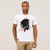 kerstpuppy t-shirt (Voorkant volledig)