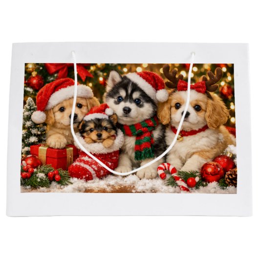 Kerstpuppy's Groot Cadeauzakje (Voorkant)