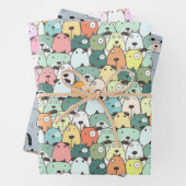 Kerstpups honden inpakpapier vel (In situ)