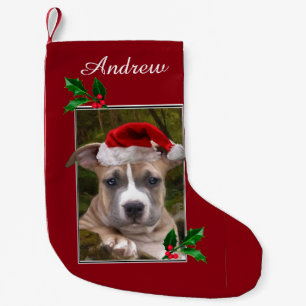 kerstpups op maat gesneden Stocking Kleine Kerstsok