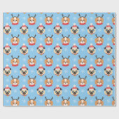 kerstpups — Wrappapier Cadeaupapier (Vlak)