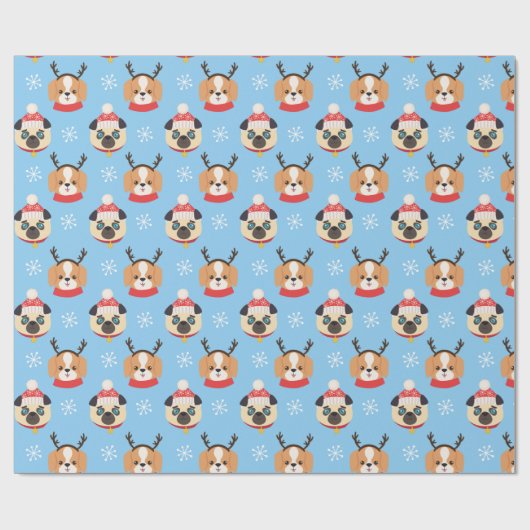 kerstpups — Wrappapier Cadeaupapier (Vlak)