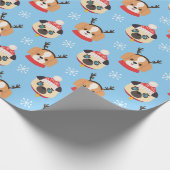 kerstpups — Wrappapier Cadeaupapier (Hoek)