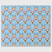 kerstpups — Wrappapier Cadeaupapier (Vlak)