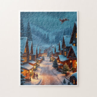 Kerstpuzzel cadeau legpuzzel