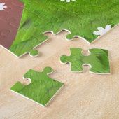 Kerstpuzzel: De groene Loriket Santa Legpuzzel (Zijkant)