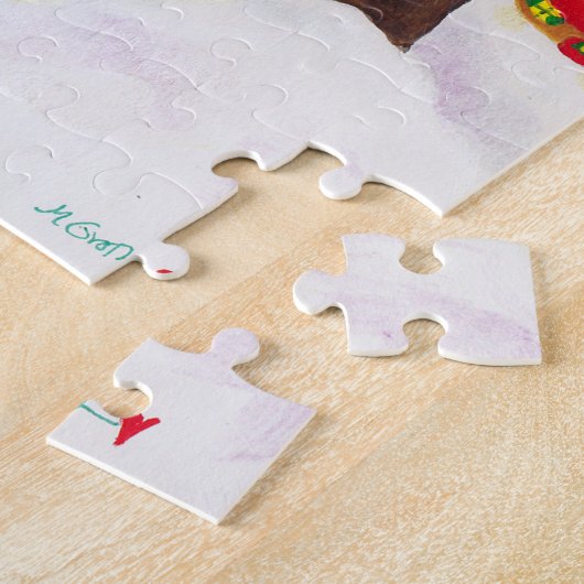 kerstpuzzel legpuzzel (Zijkant)